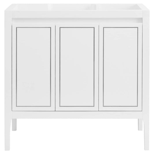 Province White and Silver 36" Single Vanity without Top (discontinued)