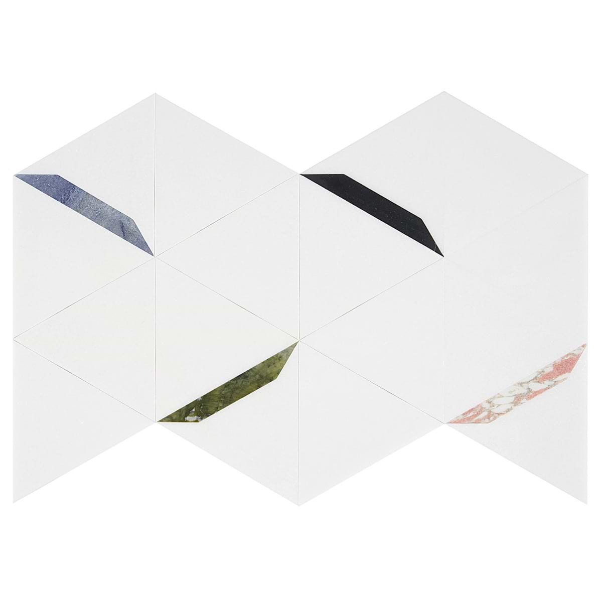 Thassos Gem- Thassos Multicolor Lines Polished