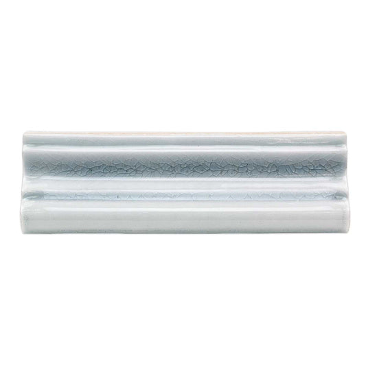 Baroque Glass Crackled Chair Rail Sky Trim
