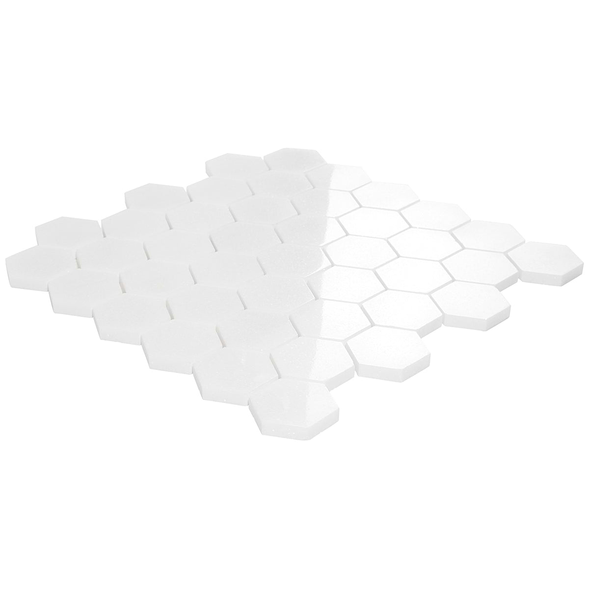 Thassos 2" Hex Polished