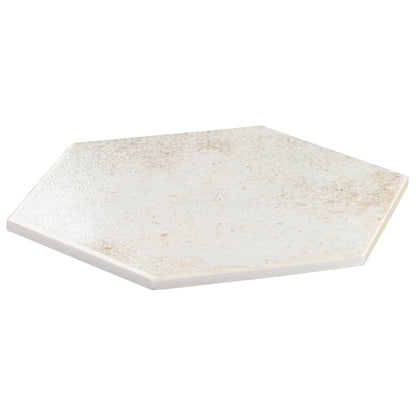 White 9" Hex Polished