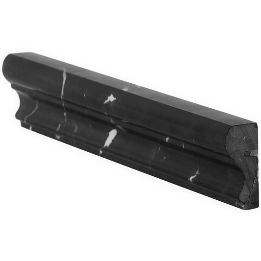 Chair Rail Nero Marquina Trim Honed