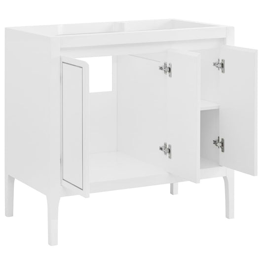 Province White and Silver 36" Single Vanity without Top (discontinued)