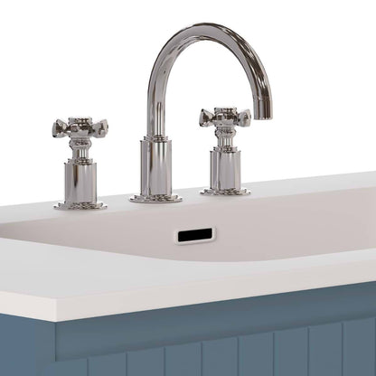 Adeline Denim 36" Single Vanity with Integrated Solid Surface Top