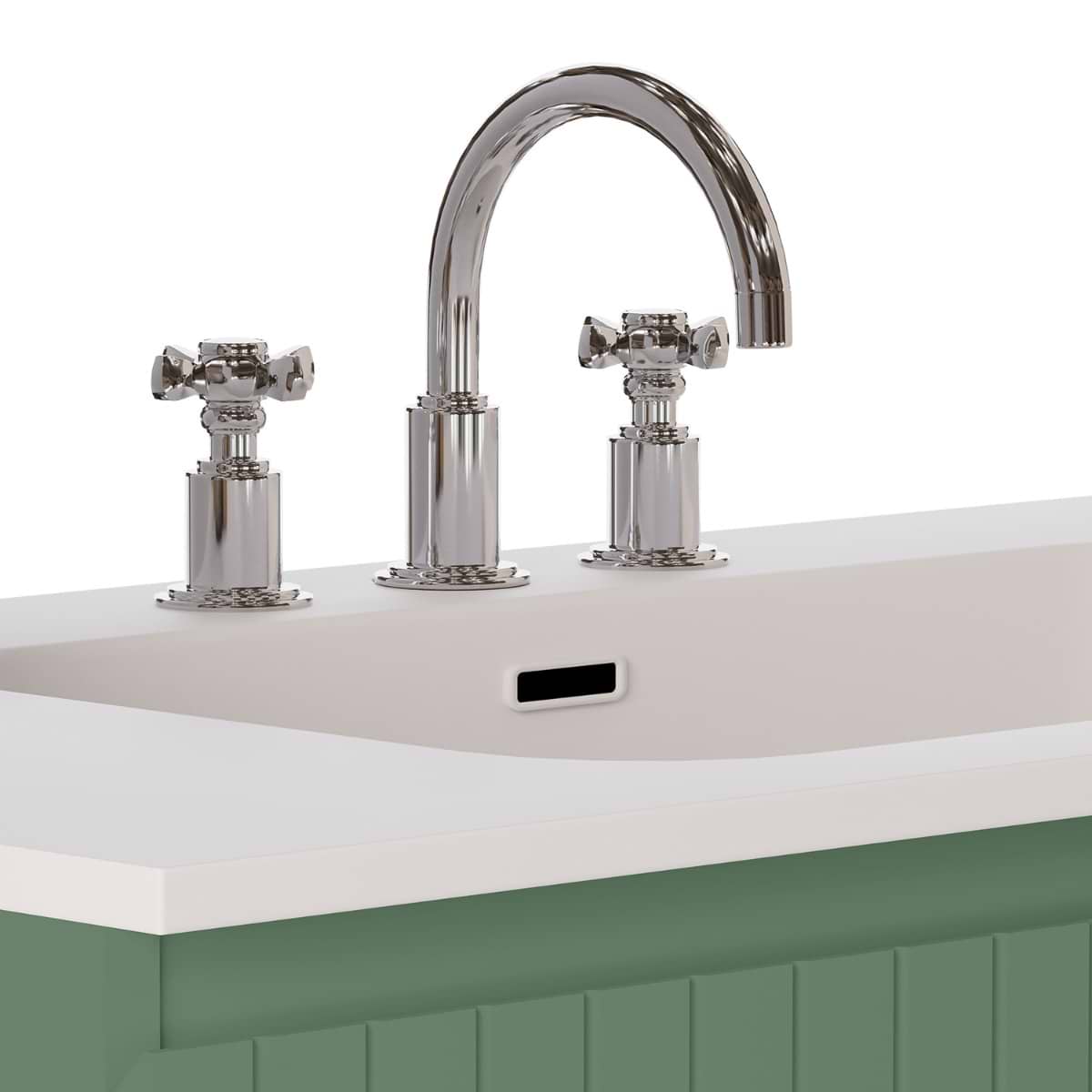 Adeline Forest 24" Single Vanity with Integrated Solid Surface Top