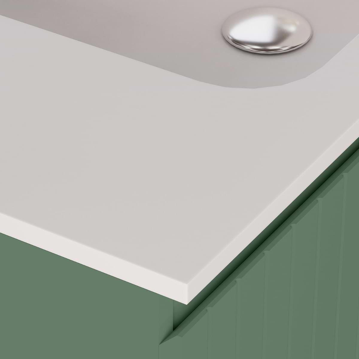 Adeline Forest 24" Single Vanity with Integrated Solid Surface Top