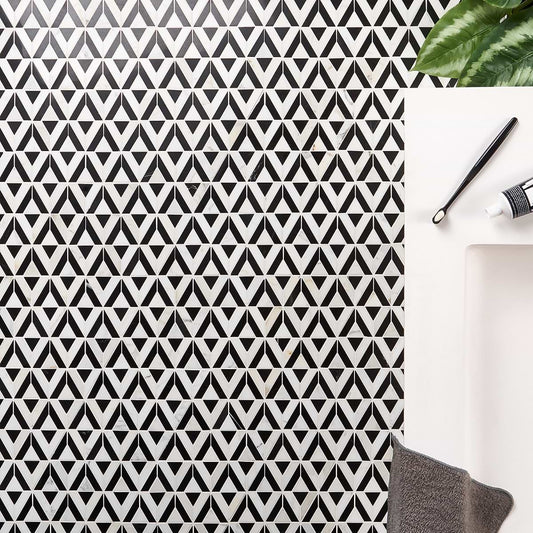 Avant Garde Triangle Calacatta Black Jade Polished