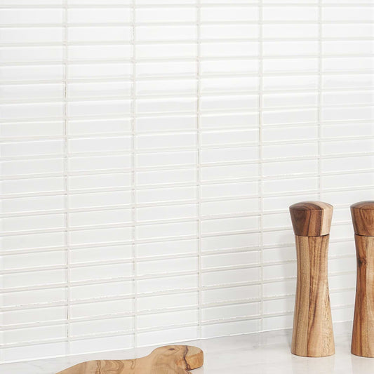 Super White Stacked 1X4 Polished (discontinued)