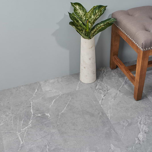 Crosby Chauny Marble Medium Gray 12X24 Click