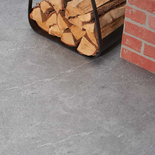Crosby Juneau Sandstone Medium Gray 12X24 Click