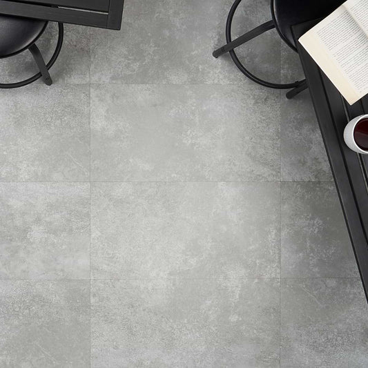 Mercer Metalcrete Platinum 12.4X24.4 Glue Down Matte LVTTZRNMCPL6GD (discontinued)