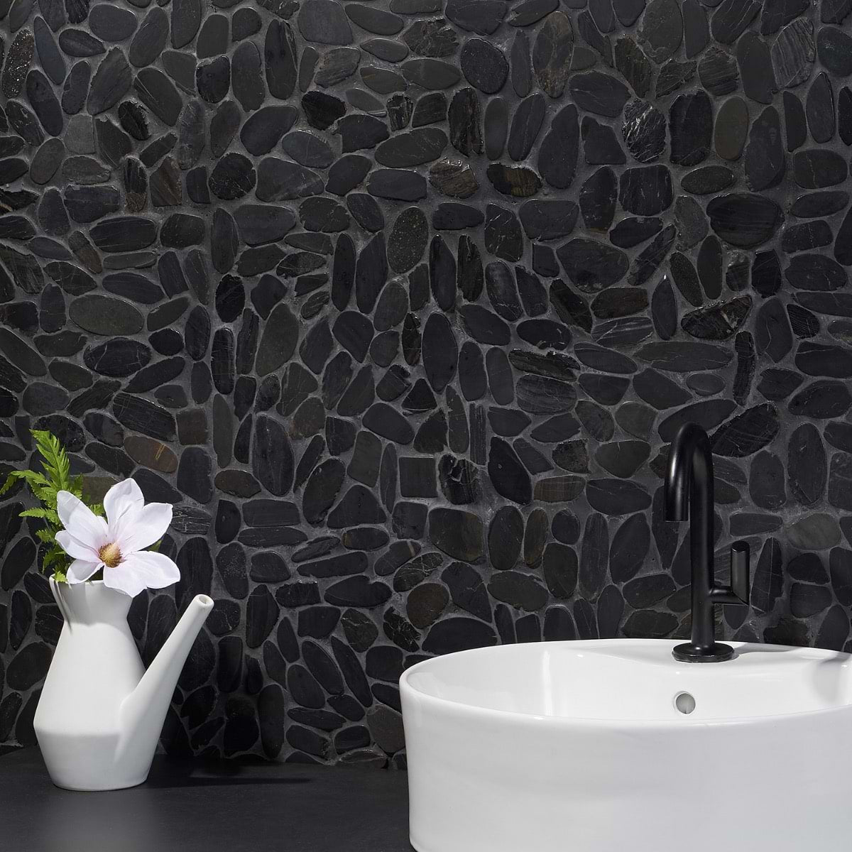 Sliced Gem Black Polished