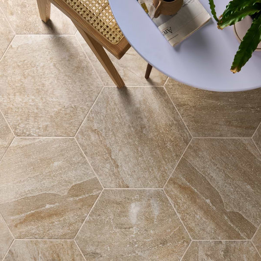 Sand Beige Hexagon Matte (discontinued)