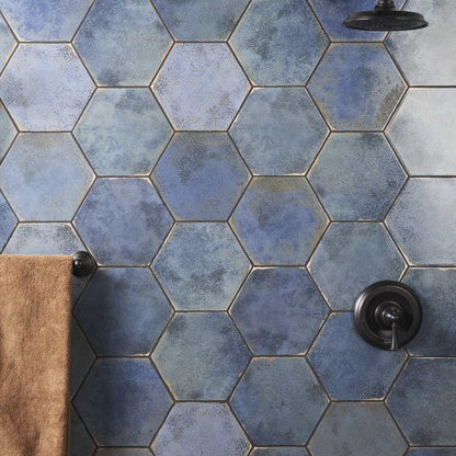 Blue 9" Hex Polished