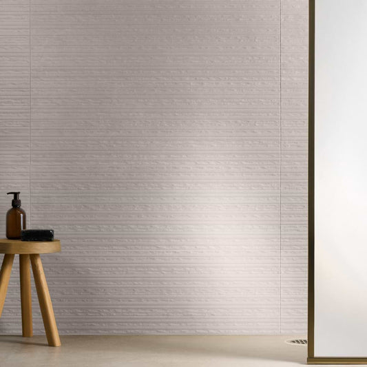 West Village Linen Warm Gray Deco 12X36 Matte