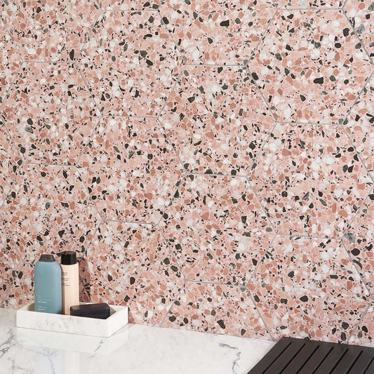 Pink Earth 12.5" Hex Matte