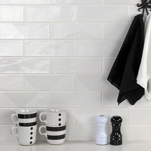 White 2X8 Textured