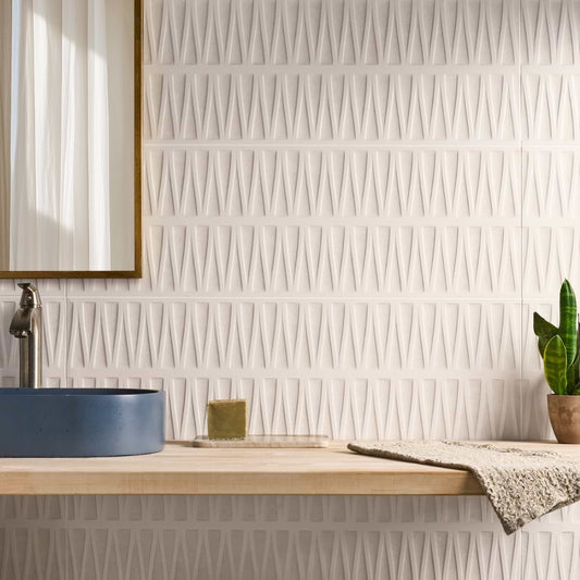 White 12X36 Textured