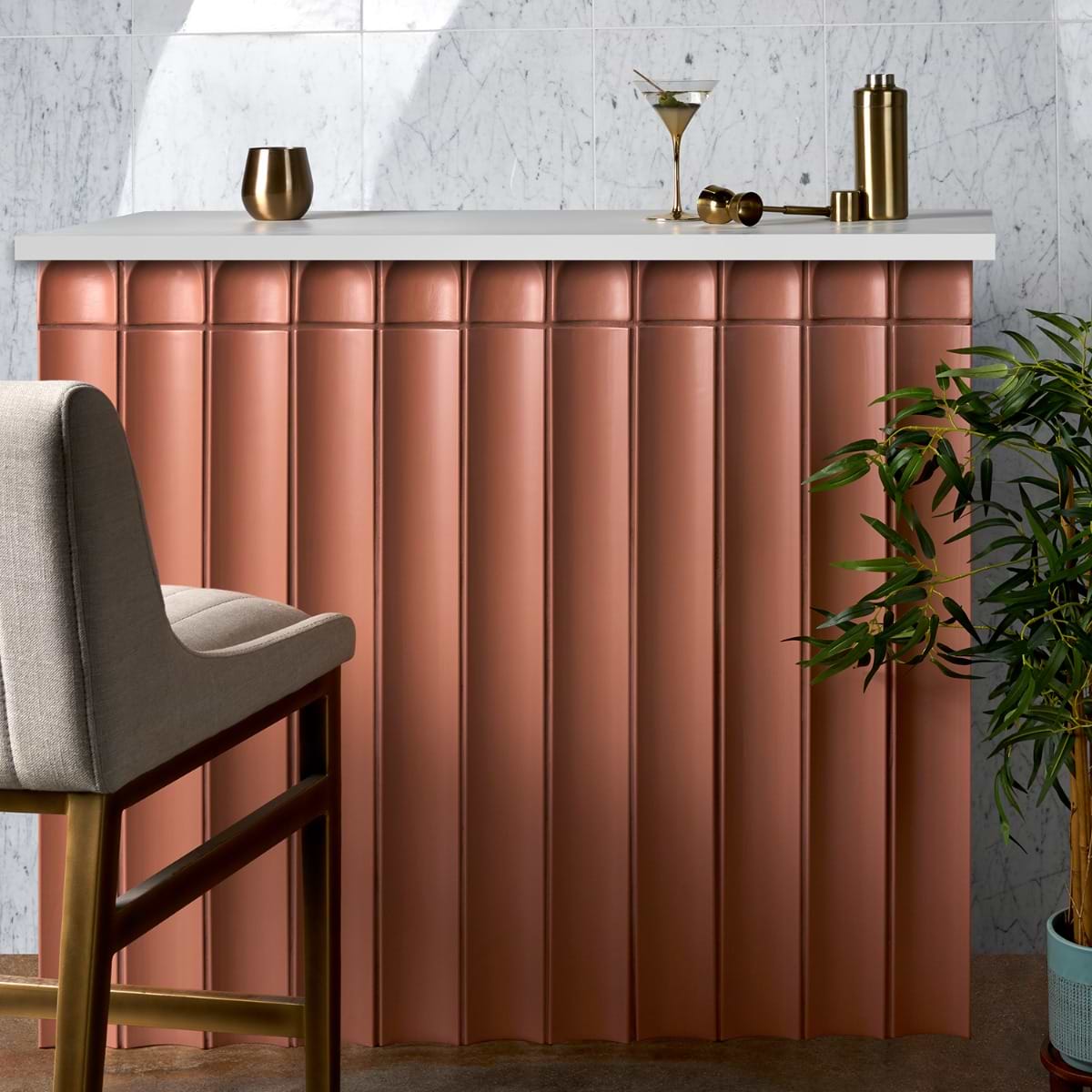 Cotto Fluted Column 4X36 Matte