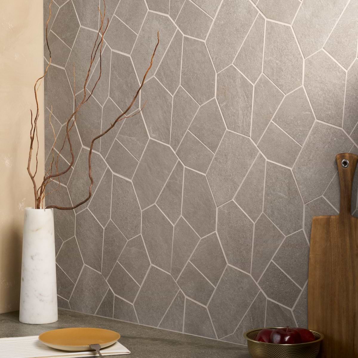 Caramel Brown Organic Pattern Matte