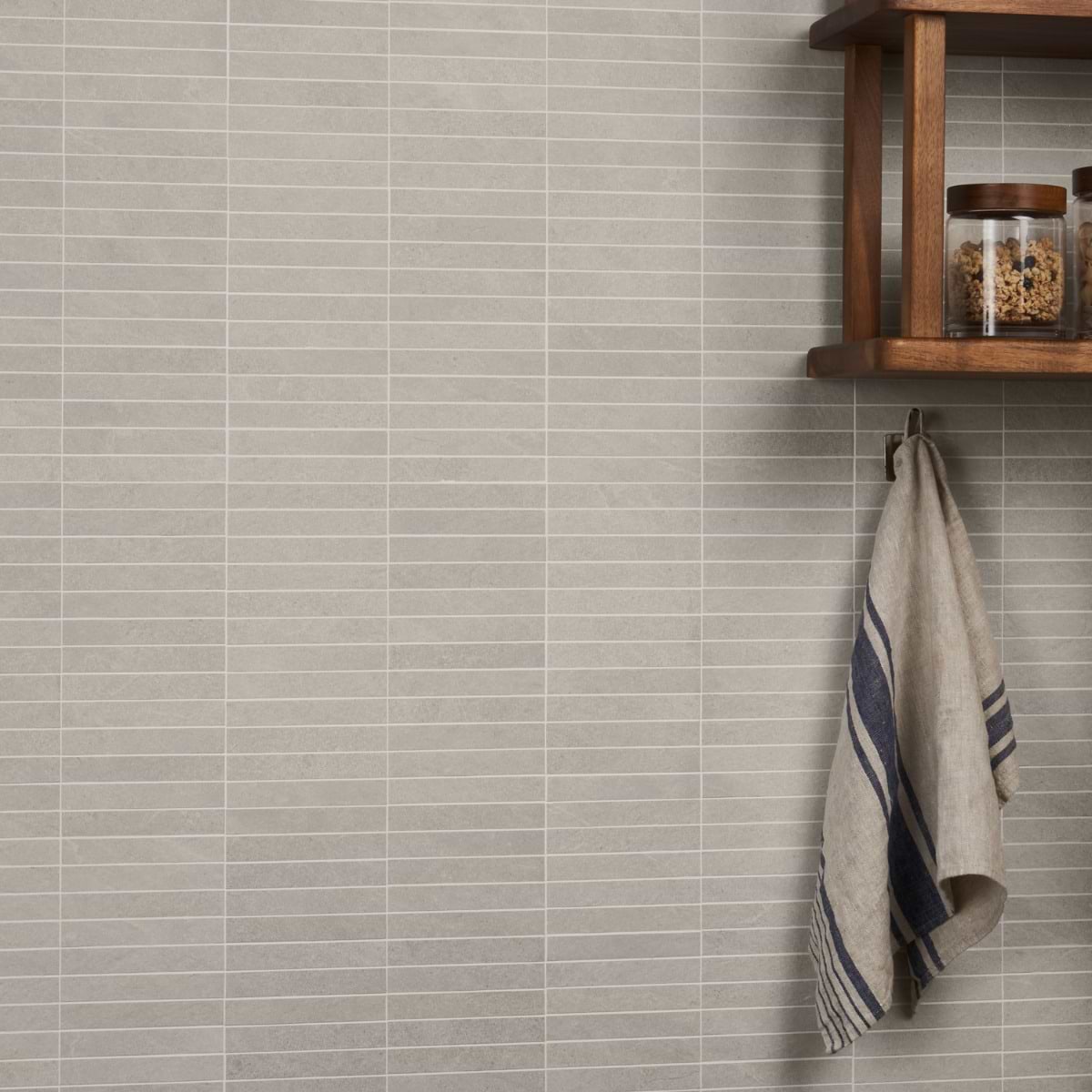 Linen White Stacked 1X6 Matte