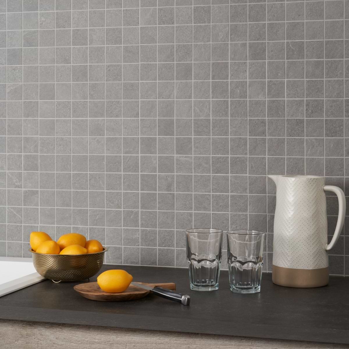 Silver Gray 2X2 Matte