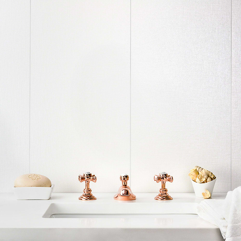 Fabric White 12X36 Semi-Polished