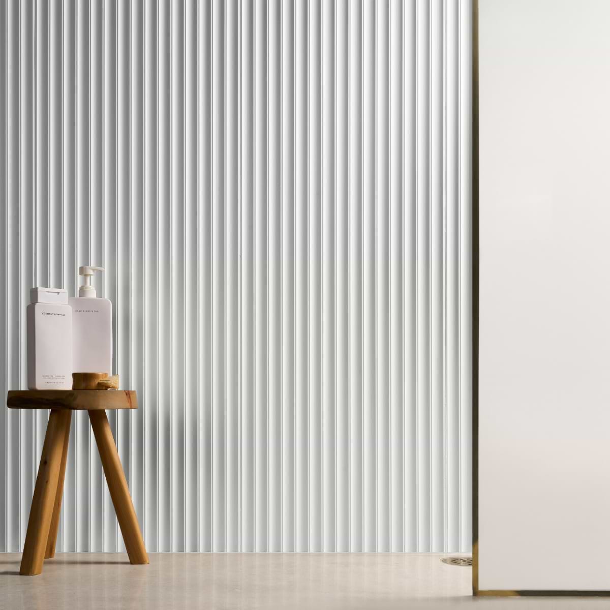 Fluted White 18X48 Matte