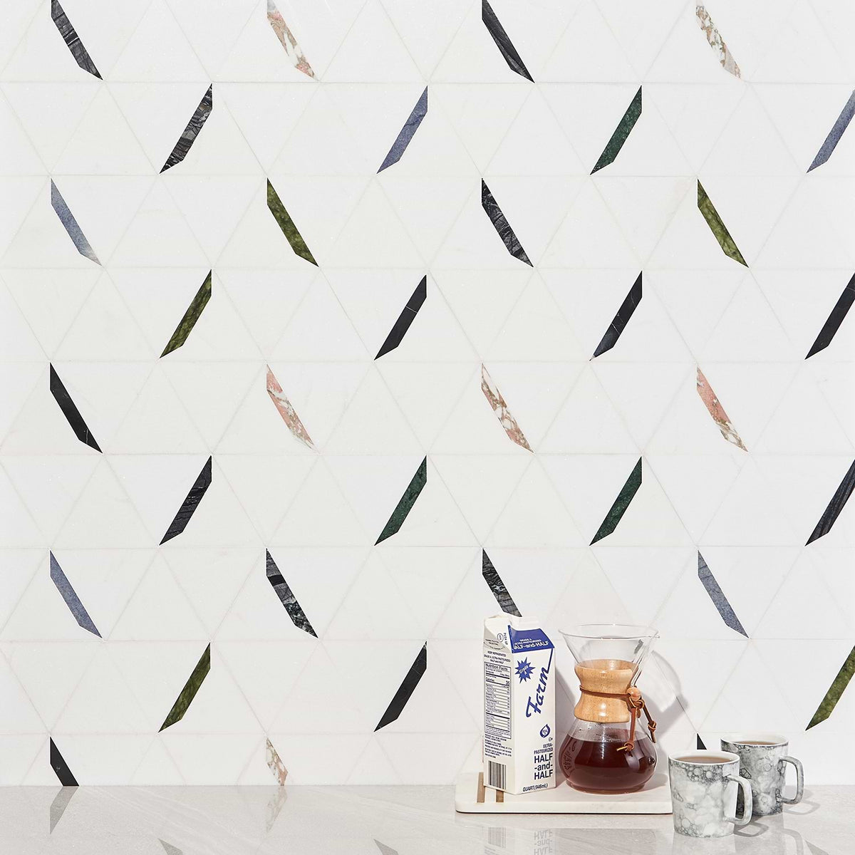 Thassos Gem- Thassos Multicolor Lines Polished