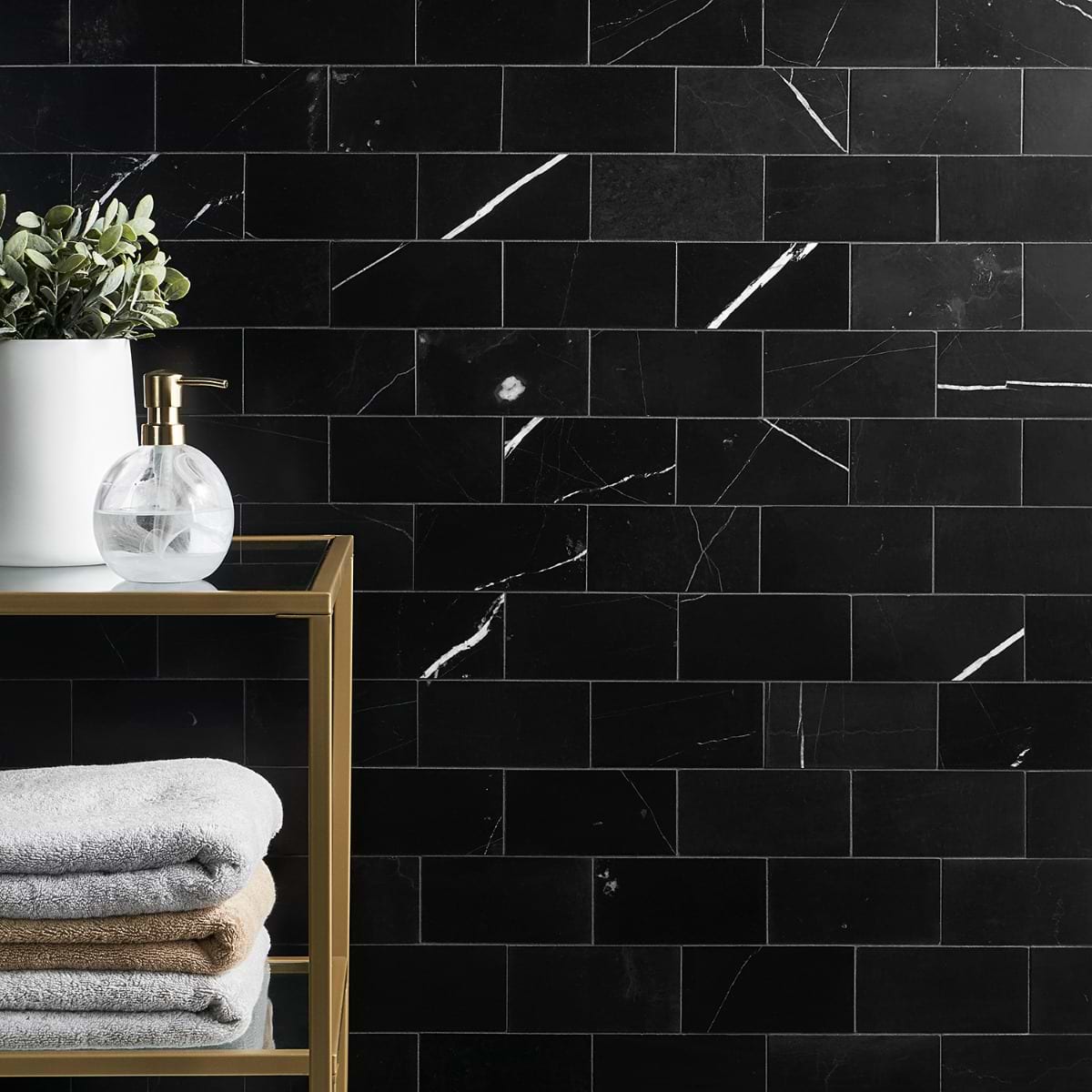 Marquina 3X6 Honed