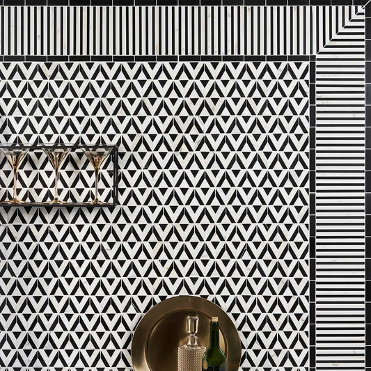 Avant Garde Linear Calacatta Black Jade Polished