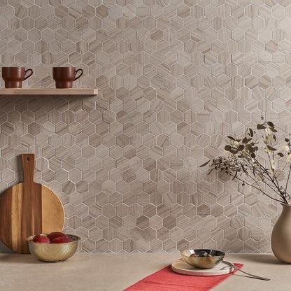 Beige 2" Hex Polished
