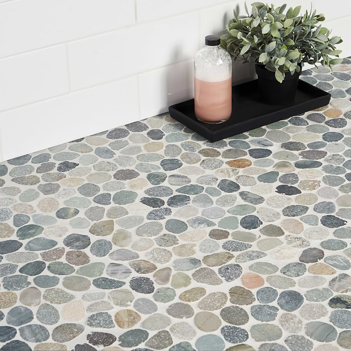 Pebblestone Sumatra Sliced Round Honed