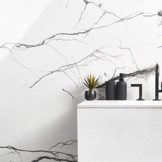 + White Breach 24X48 Polished