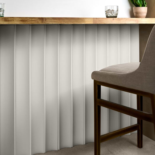White Fluted Column 4X36 Matte