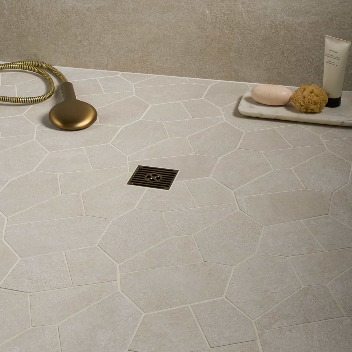 Crema Beige Organic Pattern Matte