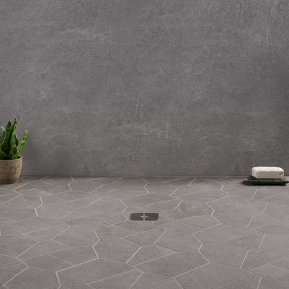 Slate Gray Organic Pattern Matte