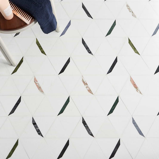 Thassos Gem- Thassos Multicolor Lines Polished