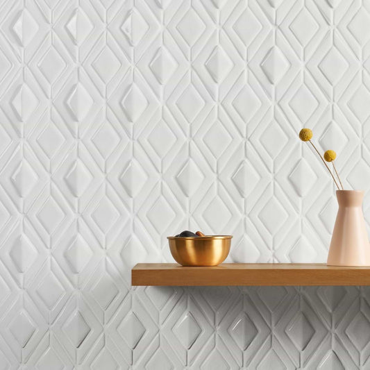 Baroque Glass Ravello Blanco Crackled