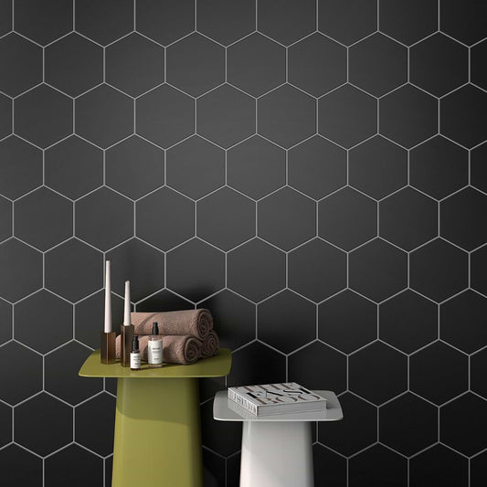 Black 10" Hex Matte
