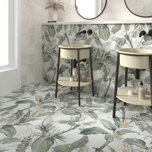 Spring Leaves Mural 8X8 Matte