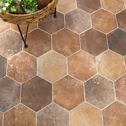 Marron 8" Hex Matte
