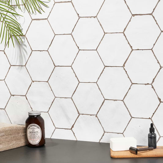 Solaro White 6" Hex Matte
