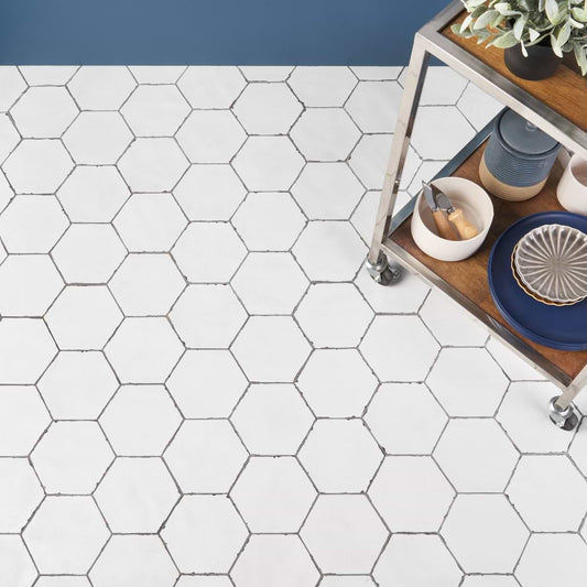 Solaro White 6" Hex Matte