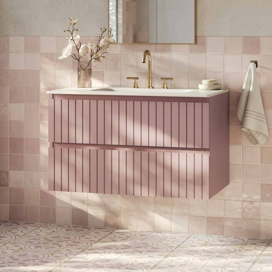 Adeline Rose 36" Single Vanity with Integrated Solid Surface Top