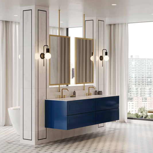 Alma Blue 36" Single Vanity without Top (discontinued)