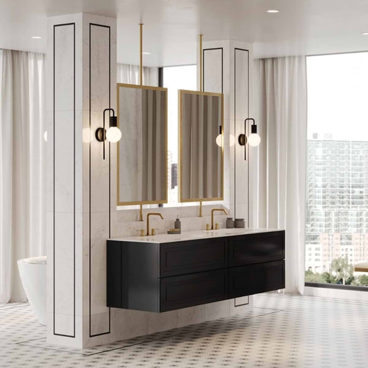 Alma Black 36" Single Vanity without Top (discontinued)
