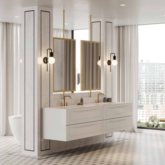 Alma White 42" Single Vanity without Top (discontinued)