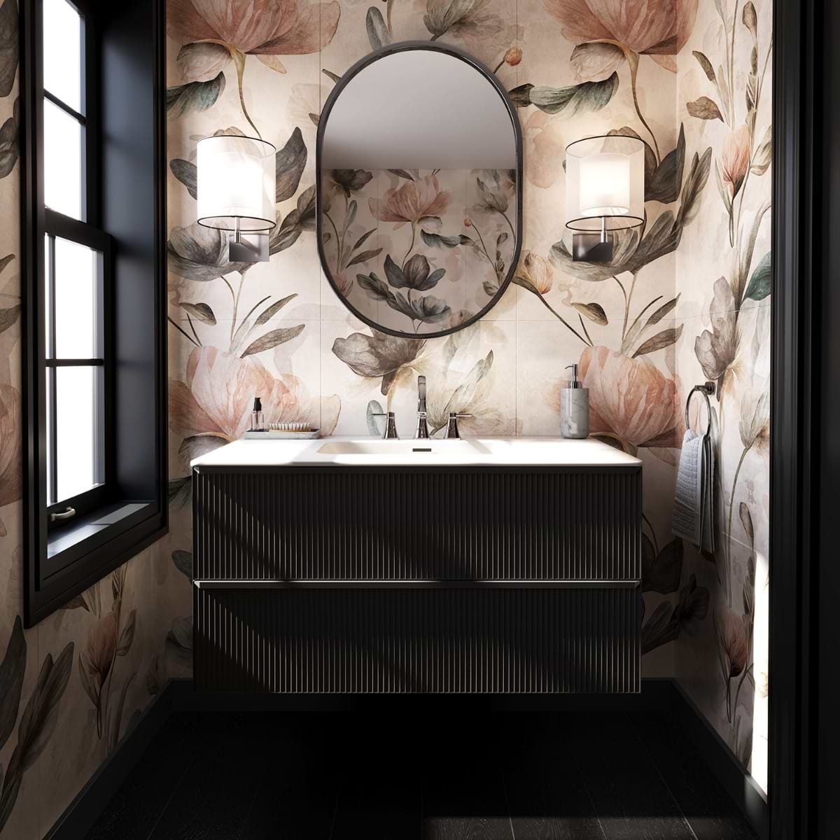 Astor Black 42" Single Vanity without Top