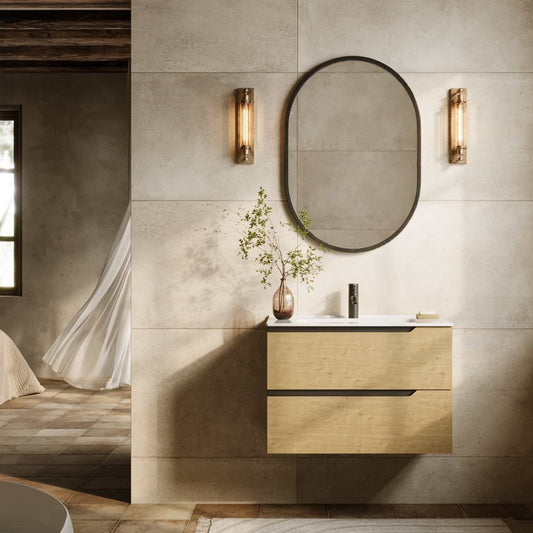 Duo Blonde Wood 32" Single Vanity without Top